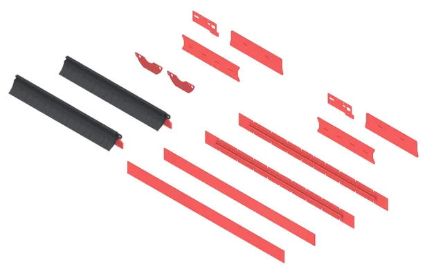 BG1 Pro SPU Rubber kit (Red) - part 19888-000083