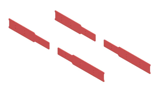 Side rubber for disc brush kit(RED) - part 19888-000084