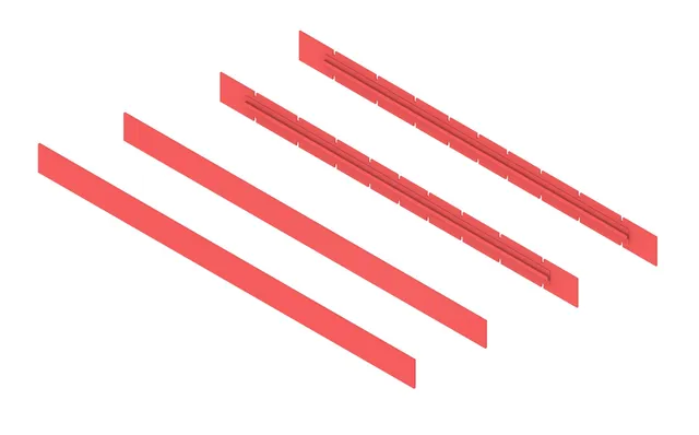 Squeegee-rubber strip kit(RED) - part 19888-000085