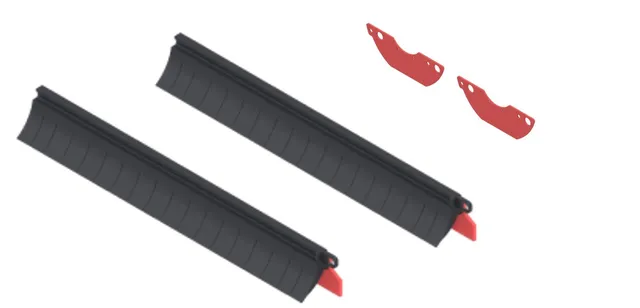 Roll brush rear rubber kit(RED) - part 19888-000088
