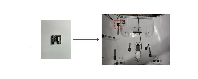 Quick-release Cover Detection Board - part 19999-000878