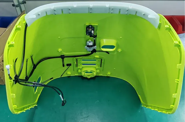 Rear Shell Assembly (yellow-green version) - part 19999-001266