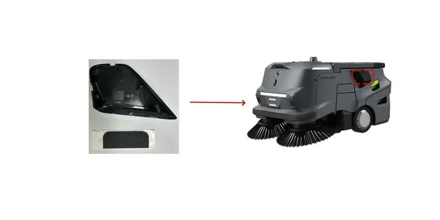 Left RGBD Cover Assembly - part 19999-001800