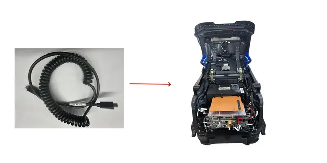 Screen Spring Cable (CT1 & CT4 Connection Cable) - part 19999-001832