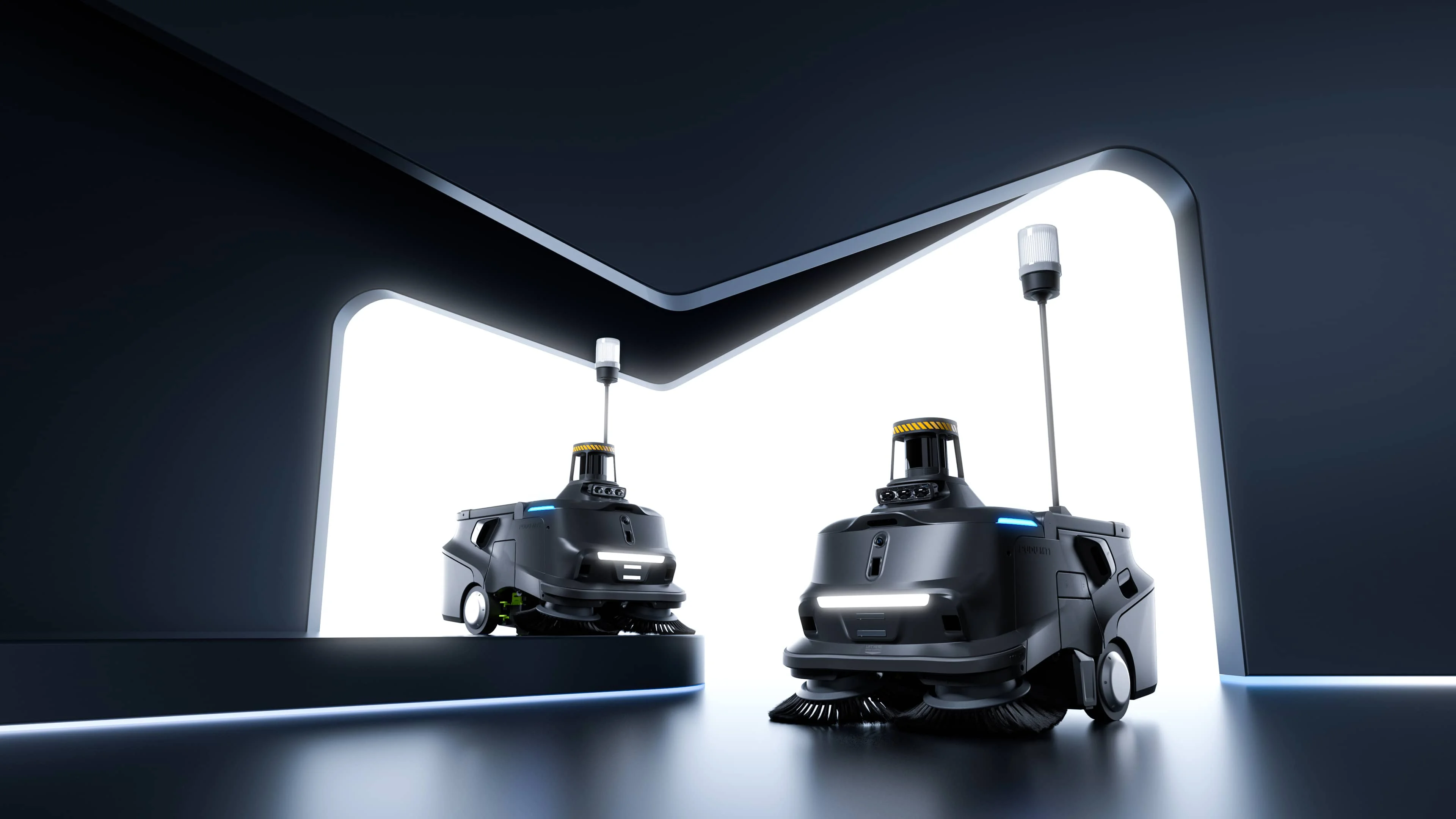 PUDU MT1 Max heavy-duty AI sweeper