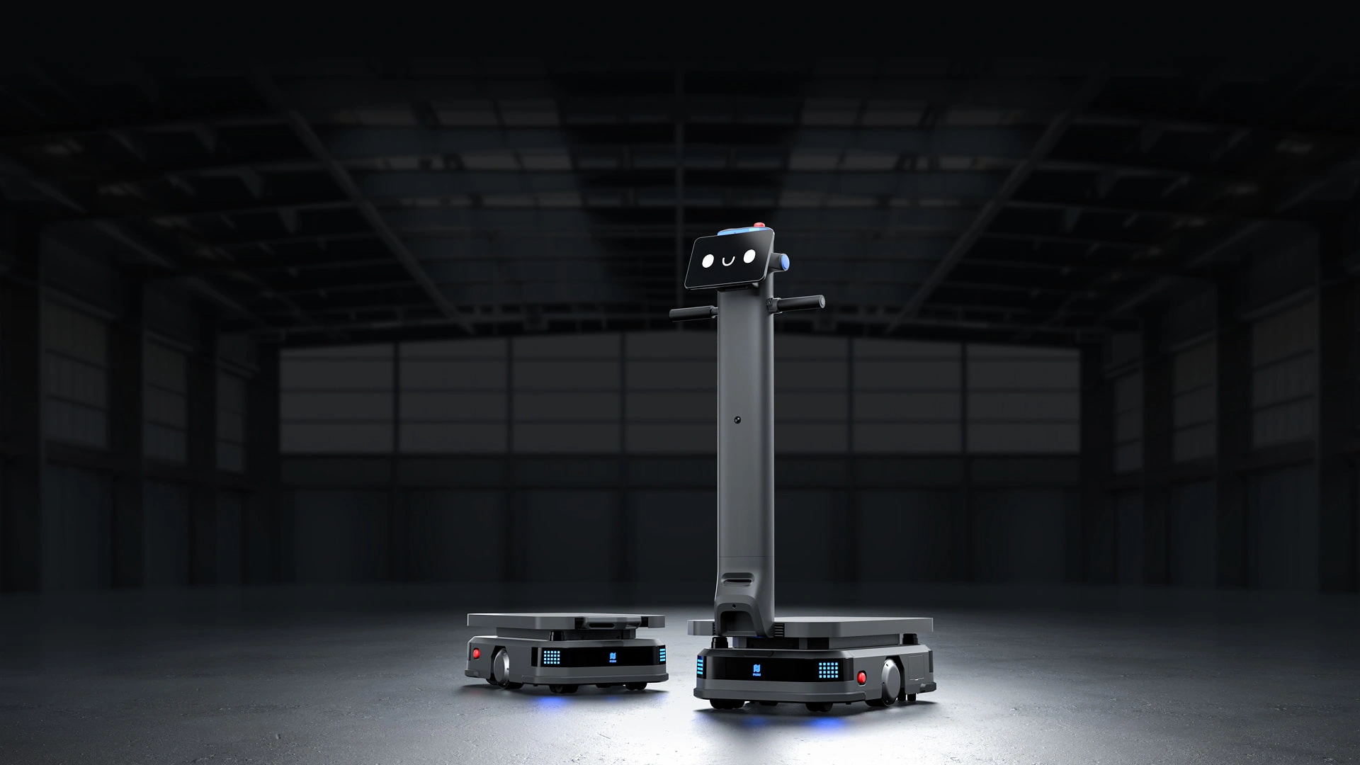 PUDU T600 heavy AMR in industrial facility